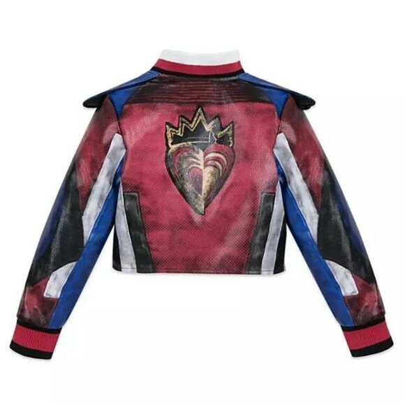 Disney Store Girl's Descendants 3 Evie Leather Jacket Halloween Costume Dress Up - Picture 1 of 11